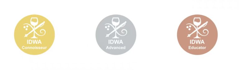 IDWA certification levels (Connoisseur, Advanced, Educator)