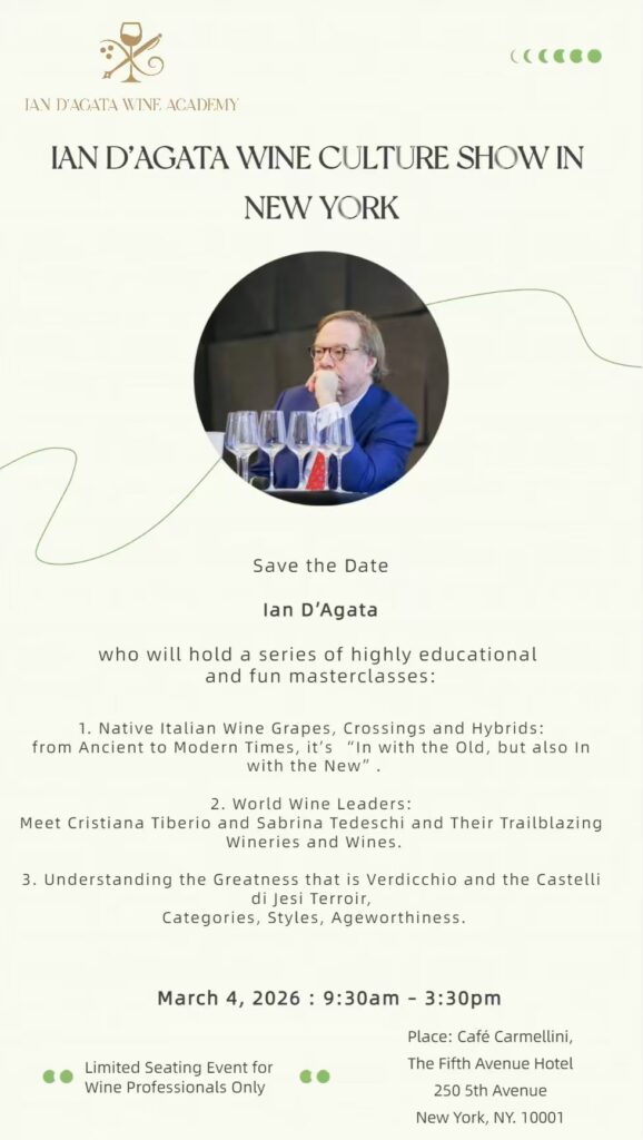 Ian D’Agata Wine Academy in New York City: three sensational masterclasses take a bite out of the Big Apple